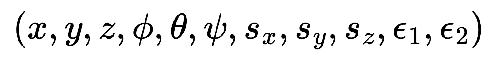 List of superquadric parameters